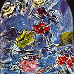 Das „Blaue Fenster“ von Marc Chagall aus Jerusalem