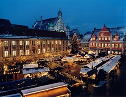 Abendstimmung am Christkindlesmarkt 