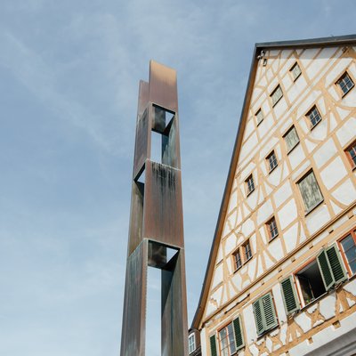 Freiheitsbrunnen am Memminger Weinmarkt
